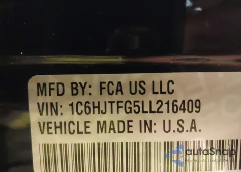 2020 Jeep Gladiator Overland 4X4 from USA, damaged, VIN 1C6HJTFG5LL216409